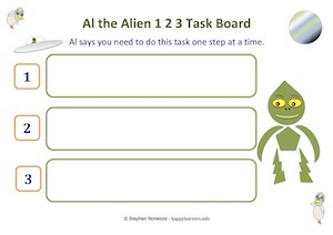 Al the Alien 123 Task Board